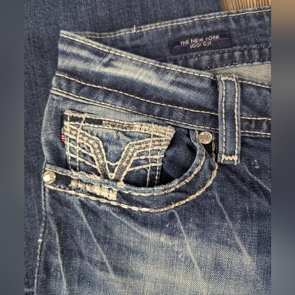 Vigoss The New York Bootcut Size 9/10 Distressed In Super Condition - Picture 6 of 14
